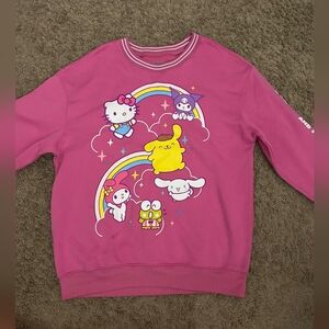 Hello Kitty and Friends Girls Sweatshirt Pink Used Size M